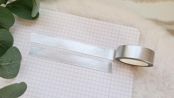 Washi Tape Silber